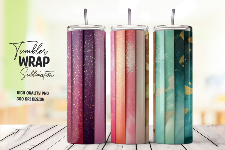 Glitter Gradient Ombre Tumbler Wrap