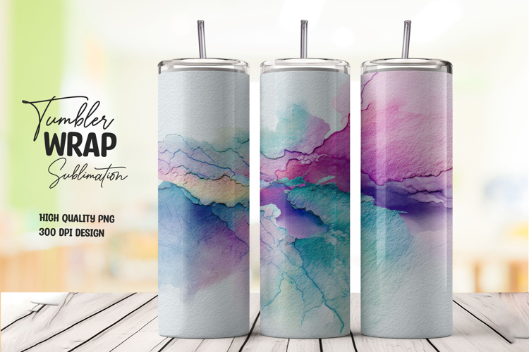 Aqua Wave Tumbler Wrap