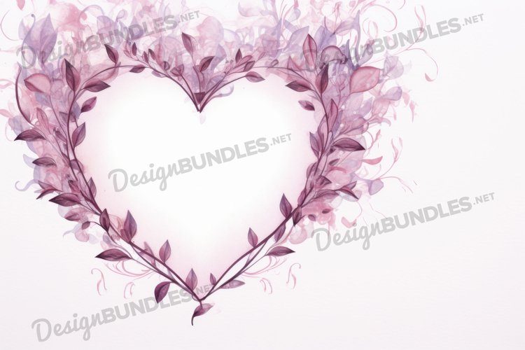 Watercolor Heart Clipart Image 2