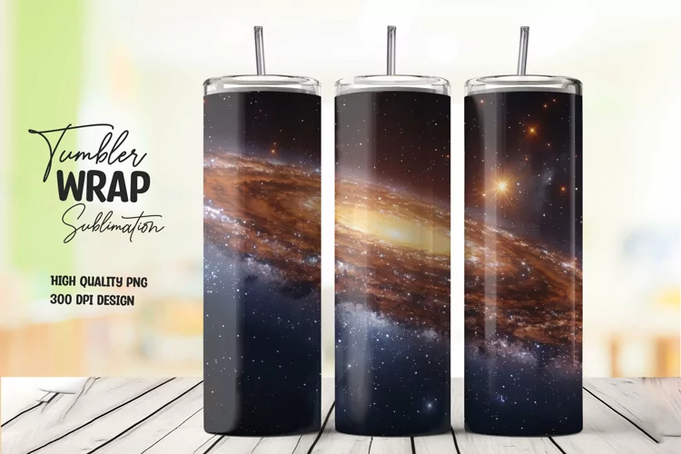 Sky tumbler wrap sublimation