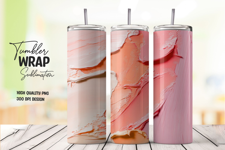 Pink Ink Tumbler Wrap