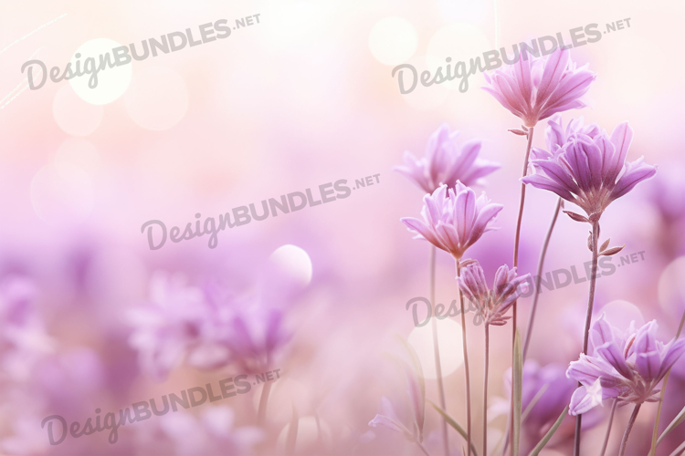 Lavender Purple Dreamy Floral Background