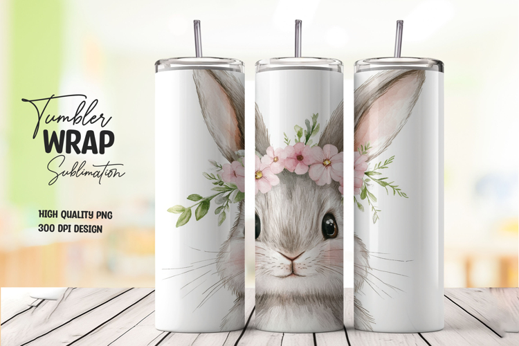 Bunny Crown Tumbler Wrap