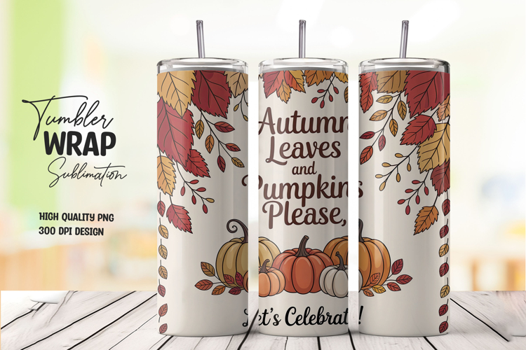 Thanksgiving Tumbler Wrap Image 15
