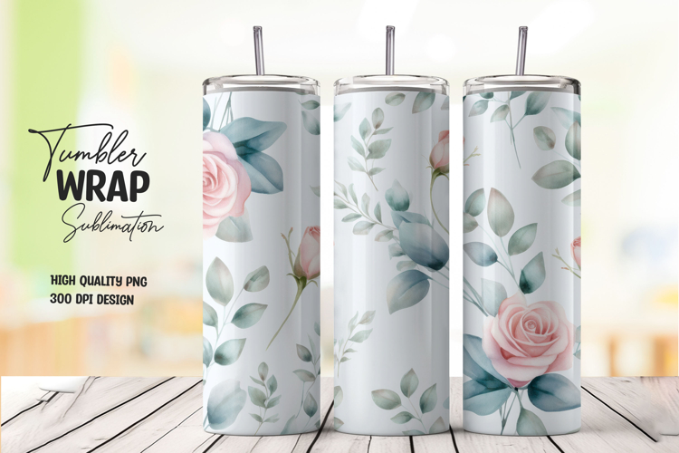 Red Heart Wings Tumbler Wrap