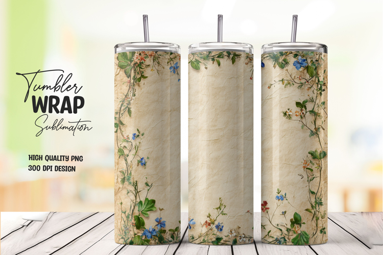 Rustic Beige Tumbler Wrap