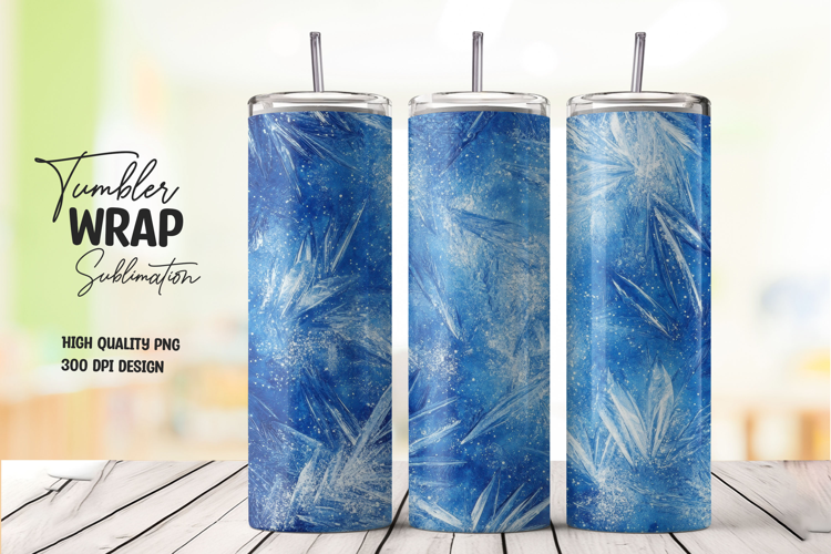 Blue Wave tumbler wrap png