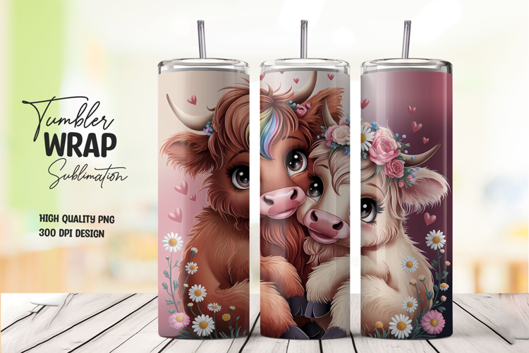Brown Dog and Bunny Floral Wrap PNG