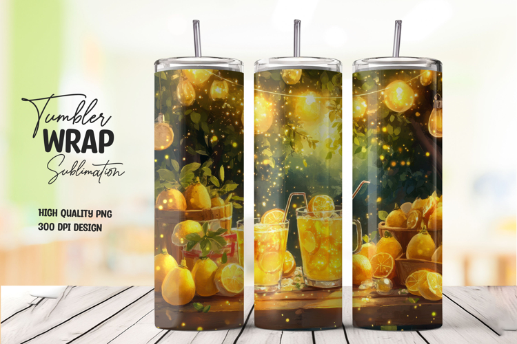 Lemon Tree Garden Tumbler Wrap