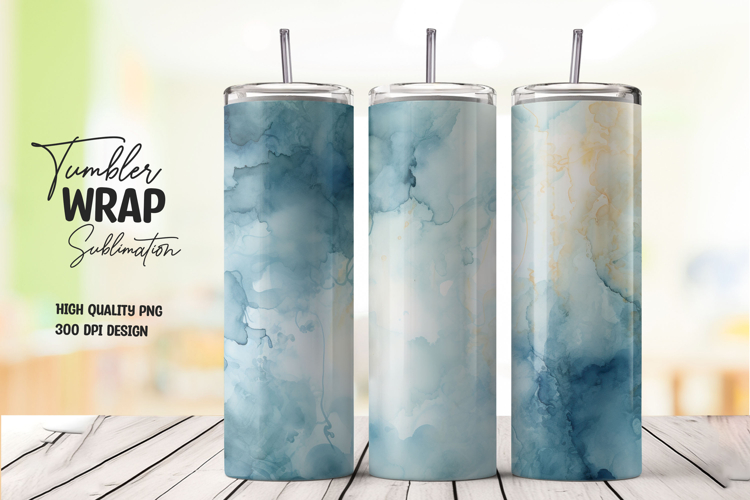 Blue Ink Tumbler Wrap