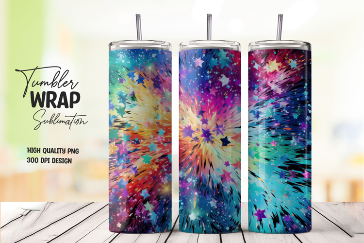 Purple Cosmic Splash Tumbler Wrap