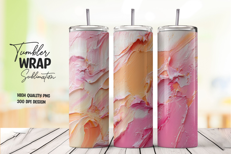 Pink Petal Tumbler Wrap