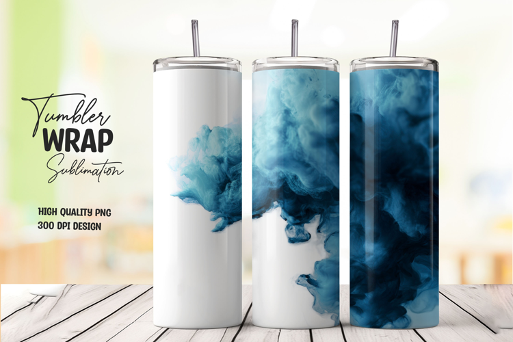 Blue Ink Tumbler Wrap