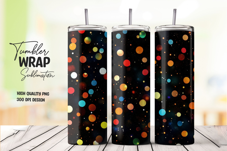 Dot Pattern tumbler wrap png