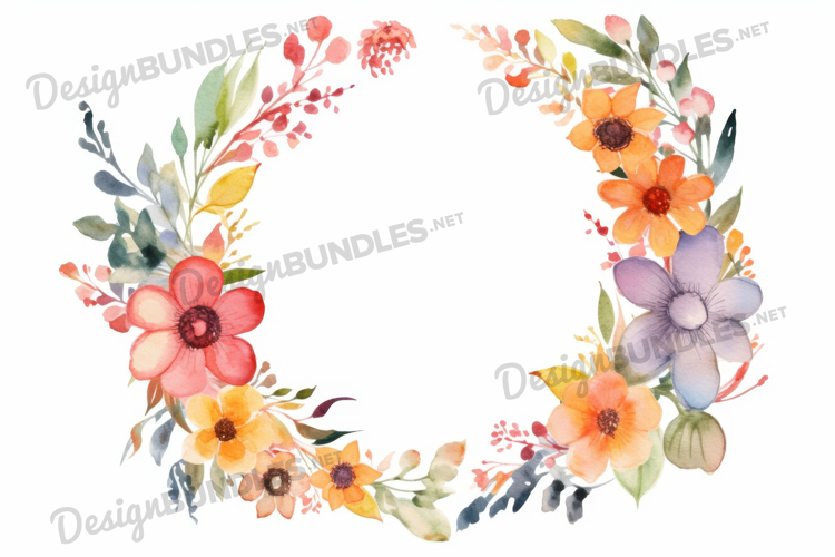 Flower Border Clipart Image 11