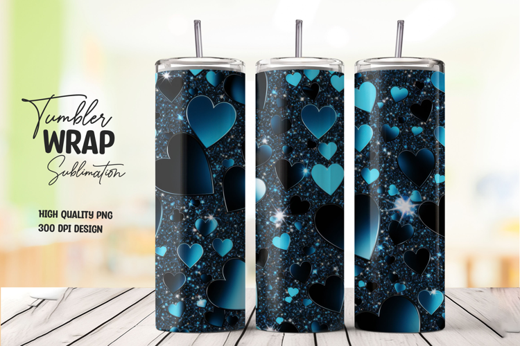 Dark Floral Tumbler Wrap