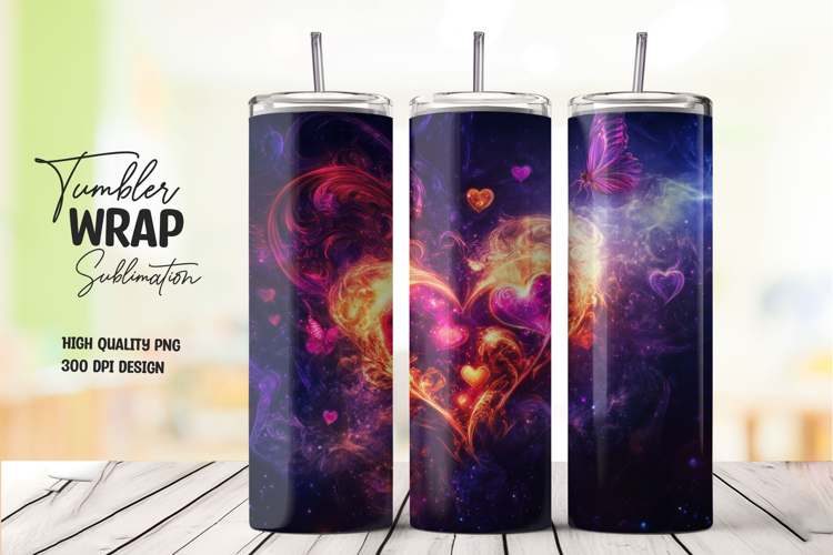 Cosmic Fire Galaxy Tumbler Wrap