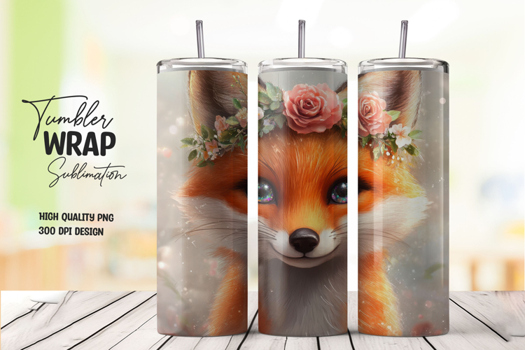 Fox Crown Tumbler Wrap