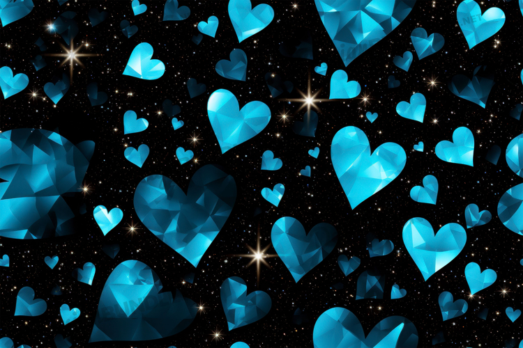 Blue Heart Clipart Image 11
