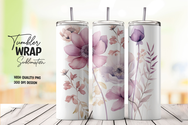 Pink Bloom Tumbler Wrap