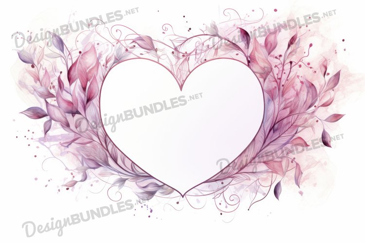 Watercolor Heart Clipart Image 24