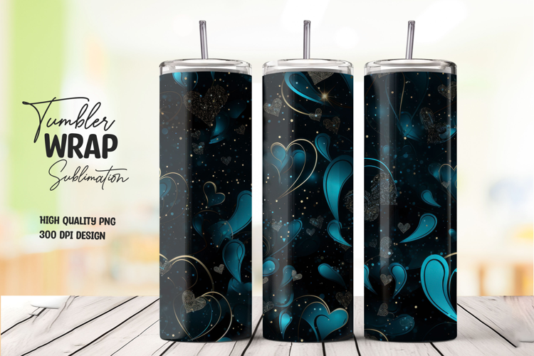 Blue Glow Tumbler Wrap