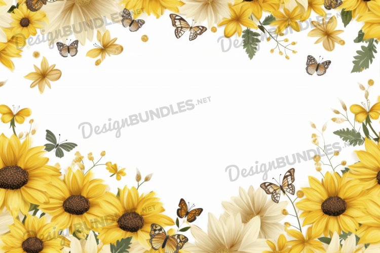 Sunflowers Background Image 12