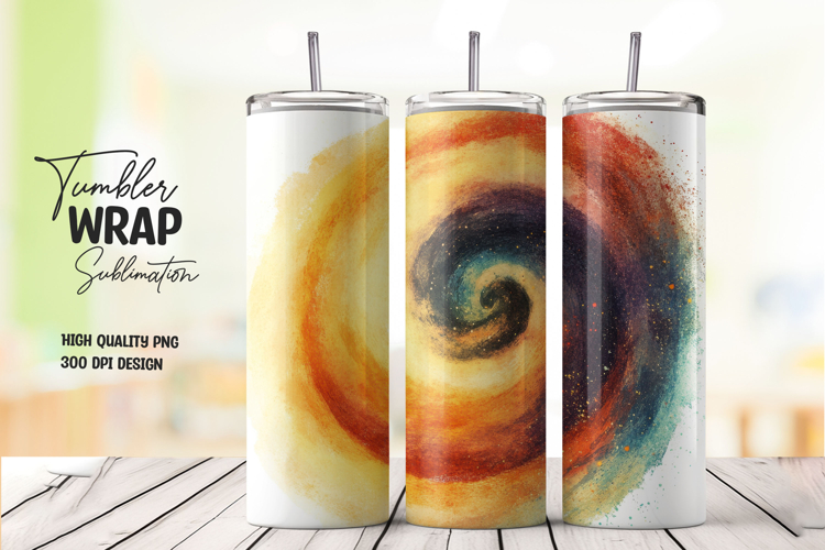 Mountain Watermelon Tumbler Wrap PNG