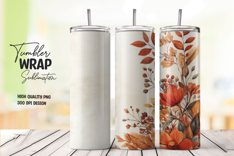 Minimal White Tumbler Wrap