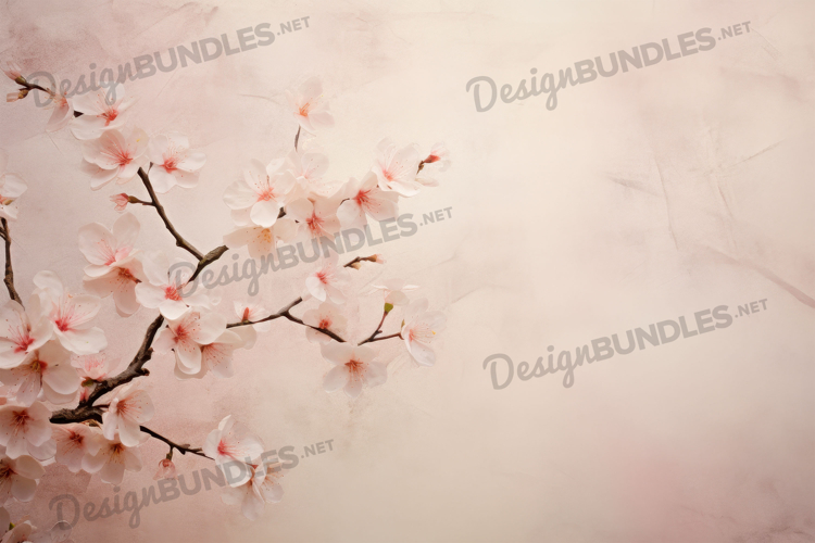 Cherry Blossom Dusty Background