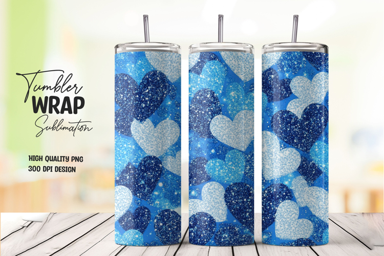 Blue Pattern Tumbler Wrap