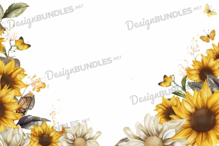 Sunflowers Background Image 10