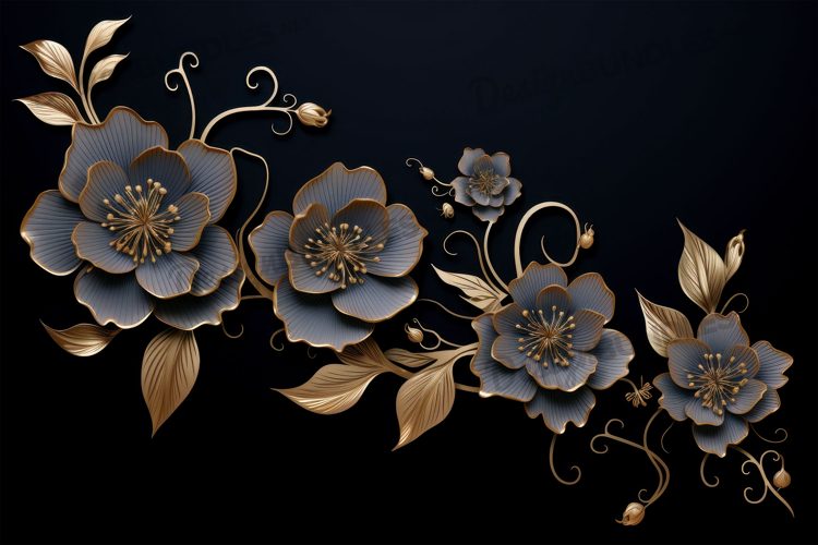 Black and Gold Backgrounds Image 9