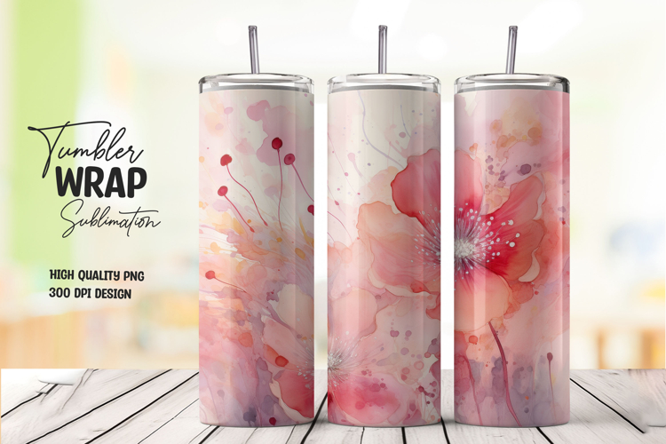 Pink Ink Tumbler Wrap