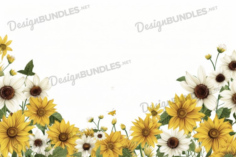 Sunflowers Background Image 9
