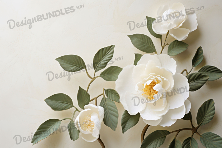 White garden roses with soft light background