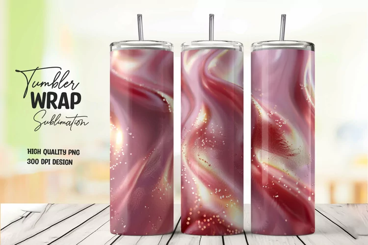 Abstract texture tumbler wrap sublimation png