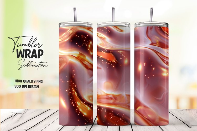 Abstract texture tumbler wrap sublimation png example image 1