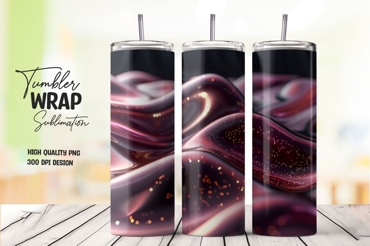 Abstract texture tumbler wrap sublimation png example image 1