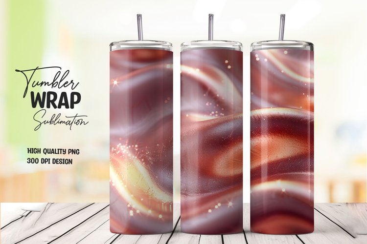 Abstract texture tumbler wrap sublimation png