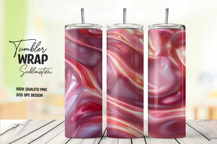 Abstract texture tumbler wrap sublimation png