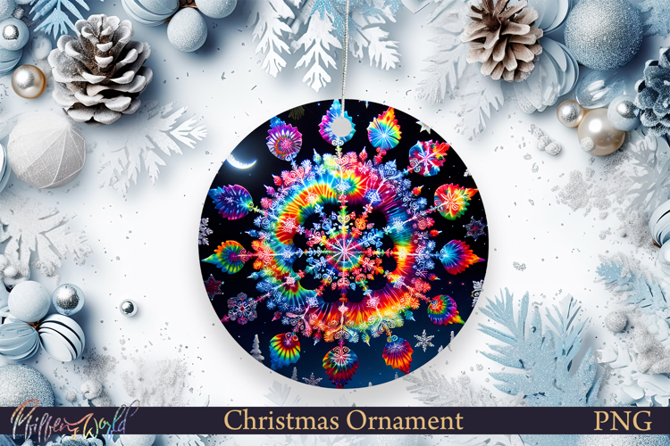 Christmas Ornament | Snowflake | Bright Colors