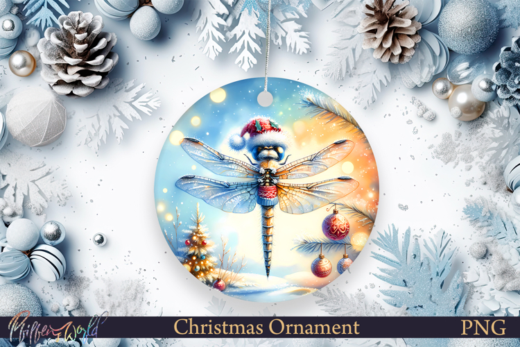Christmas Ornament | Cute Animal | Funny Dragonfly