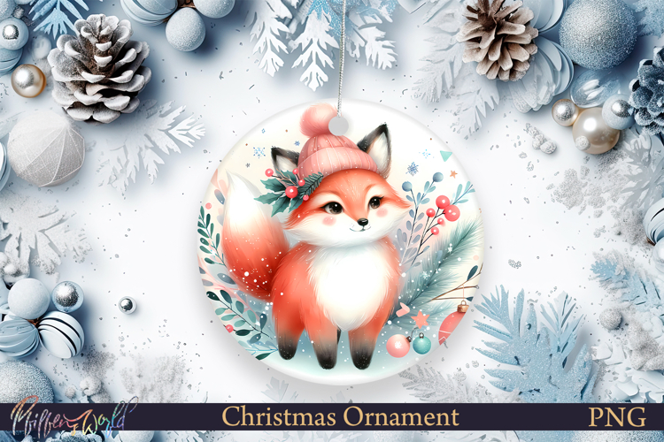 Christmas Ornament | Cute Animal | Funny Fox