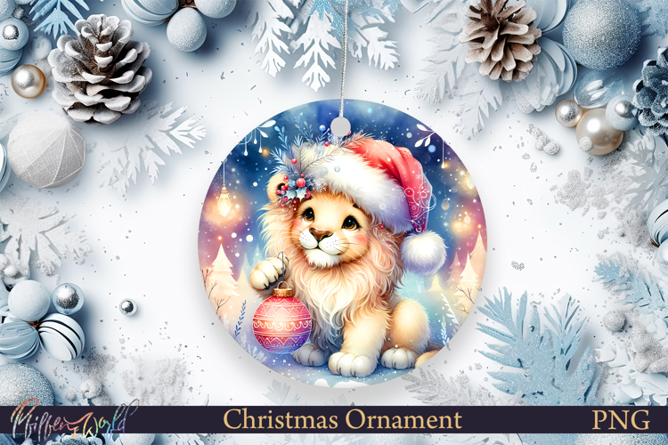 Christmas Ornament | Cute Animal | Funny Lion