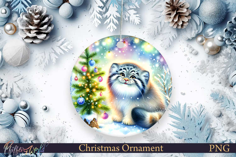 Christmas Ornament | Cute Animal | Holiday manul