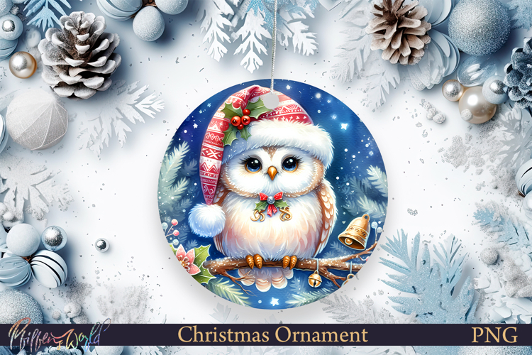 Christmas Ornament | Cute Animal | Holiday Owl