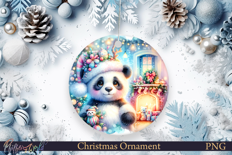 Christmas Ornament | Cute Animal | Holiday Panda