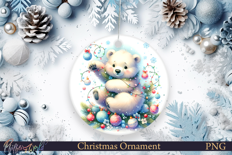 Christmas Ornament | Cute Animal | polar bear