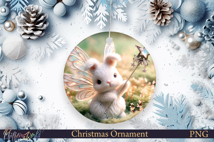 Christmas Ornament | Cute Animal | Magical rabbit